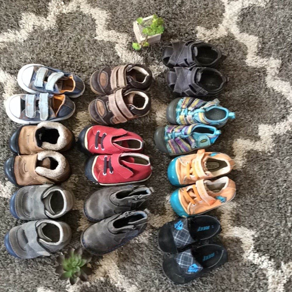 Lot of toddler boy shoes size 5 & 6.